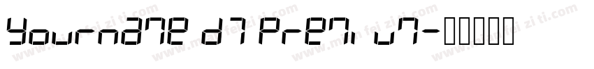 Yourname D7 Premium字体转换